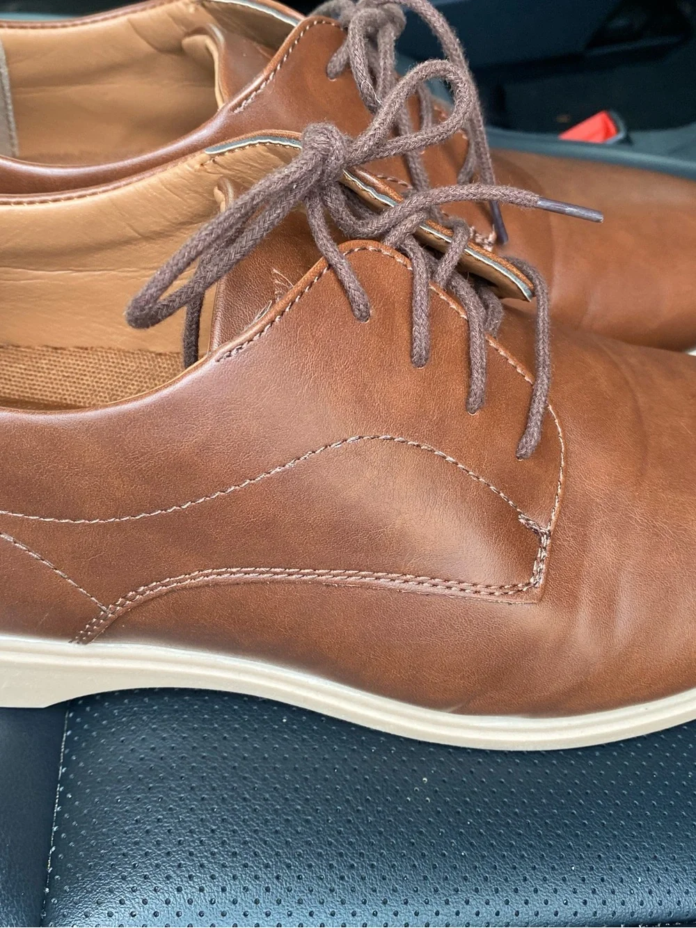 Deer Stags Men's Tan/Brown Derby Shoes